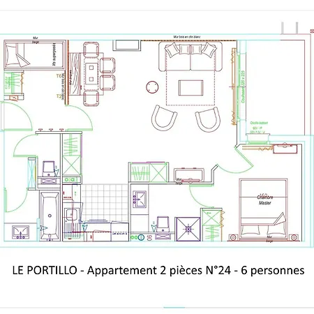 Appartement Résidence Le Portillo - Piscine - 2 Pièces Pour 6 Personnes Mae-6203